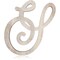 13-Inch Unfinished Wooden Monogram Letter S, Rustic-Style Home Decor, Paintable Wood Alphabet Letters for Custom Signs, Party Decorations, Crafting and Art Supplies